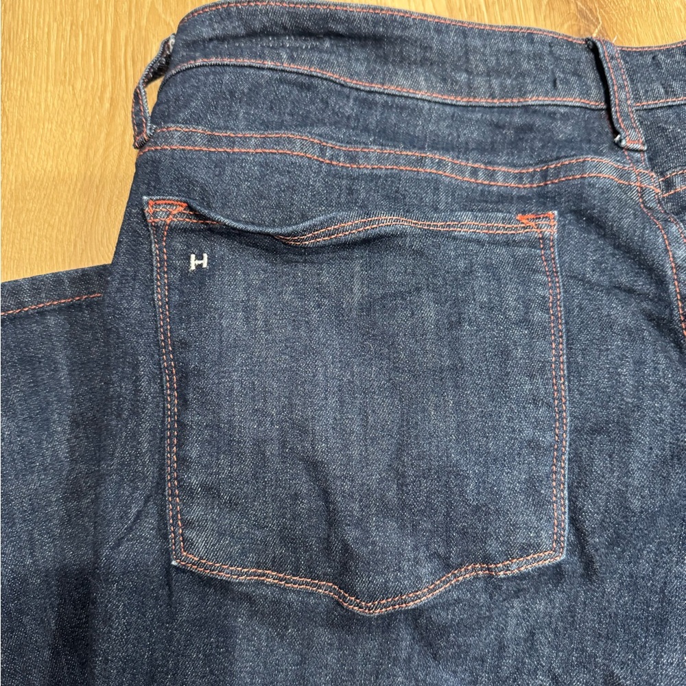 Women's HAALA Westerly Straight Jeans with Pink Stitching